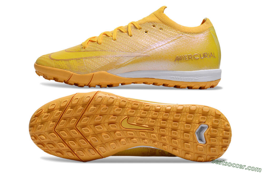 Nike Air Zoom Mercurial Vapor 16 Elite TF Low-Tops Soccer Shoes - Yellow/White 1
