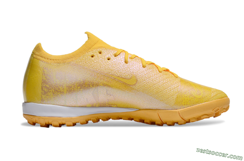 Nike Air Zoom Mercurial Vapor 16 Elite TF Low-Tops Soccer Shoes - Yellow/White 7