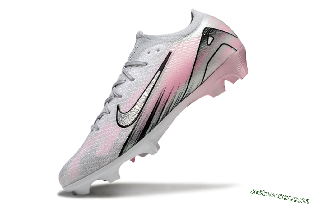 Nike Air Zoom Mercurial Vapor 16 Elite FG Low-Tops Soccer Cleats - Silver/Pink/Black 5