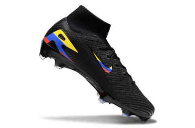 Nike Air Zoom Mercurial Superfly 10 Elite FG High-Tops Soccer Cleats - Black/Red/Blue/Yellow