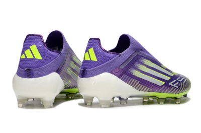 Adidas F50 Elite Laceless FG Low-Tops Soccer Cleats - Purple/Yellow/White