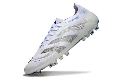 Adidas Predator Elite 25 FG Low-Tops Soccer Cleats - White/Blue/Black
