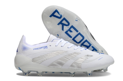 Adidas Predator Elite 25 FG Low-Tops Soccer Cleats - White/Blue/Black