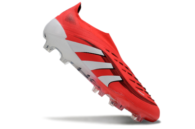 Adidas Predator Elite 25 Laceless FG Low-Tops Soccer Cleats - Red/White/Black