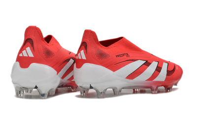 Adidas Predator Elite 25 Laceless FG Low-Tops Soccer Cleats - Red/White/Black