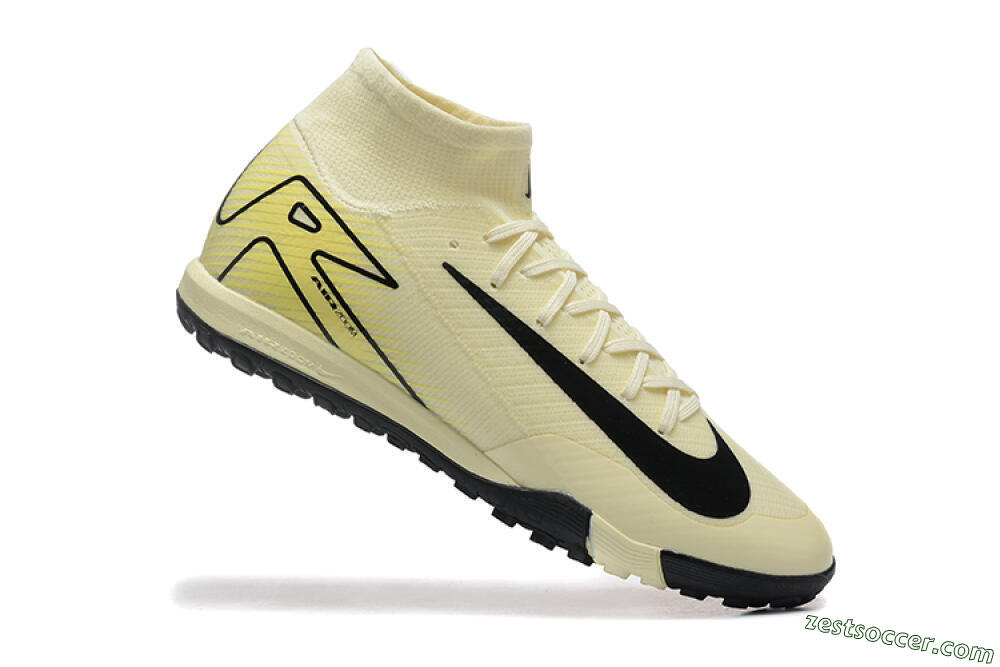 Nike Air Zoom Mercurial Superfly 10 Elite TF High-Tops Soccer Shoes - Beige/Black 4