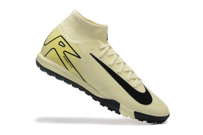 Nike Air Zoom Mercurial Superfly 10 Elite TF High-Tops Soccer Shoes - Beige/Black
