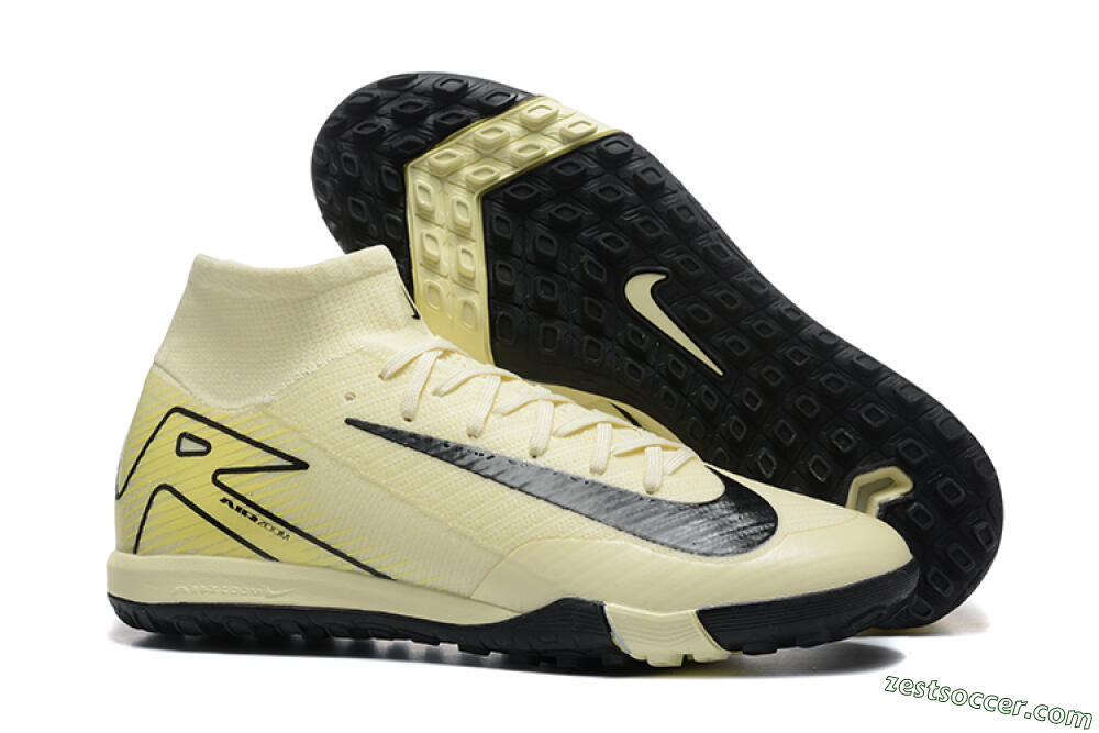 Nike Air Zoom Mercurial Superfly 10 Elite TF High-Tops Soccer Shoes - Beige/Black 0