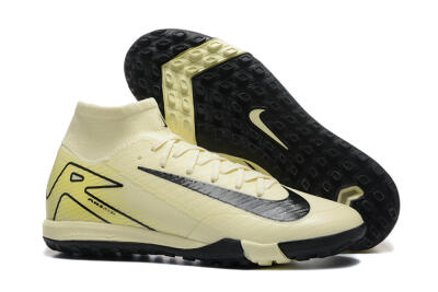 Nike Air Zoom Mercurial Superfly 10 Elite TF High-Tops Soccer Shoes - Beige/Black