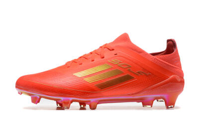 Adidas F50 Elite FG Low-Tops Soccer Cleats - Red/Gold