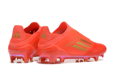Adidas F50 Elite FG Low-Tops Soccer Cleats - Red/Gold