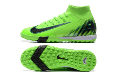 Nike Air Zoom Mercurial Superfly 10 Elite TF High-Tops Soccer Shoes - Yellow/Black/White