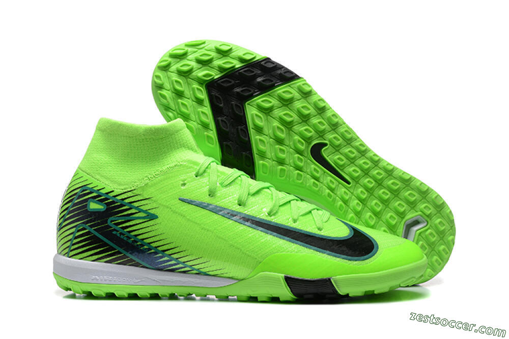 Nike Air Zoom Mercurial Superfly 10 Elite TF High-Tops Soccer Shoes - Yellow/Black/White 0