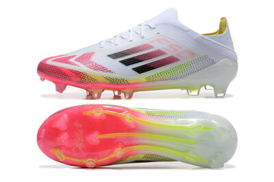 Adidas F50 Elite FG Low-Tops Soccer Cleats - White/Red/Yellow