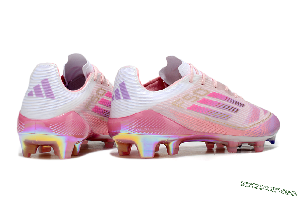 Adidas F50 Elite 304 FG Low-Tops Soccer Cleats - Pink/Purple/Gold 7