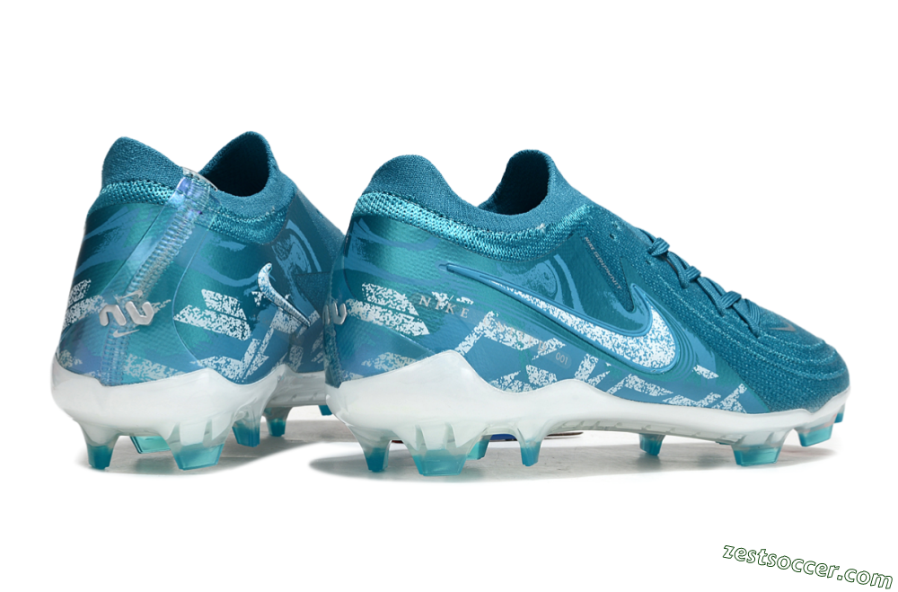 Nike Phantom Luna Elite FG Low-Tops Soccer Cleats - Blue/White 6