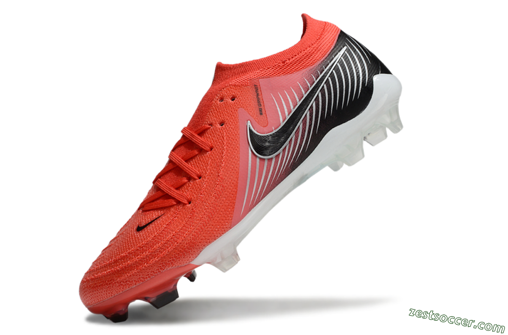 Nike Phantom Luna Elite FG Low-Tops Soccer Cleats - Red/Black/White 5