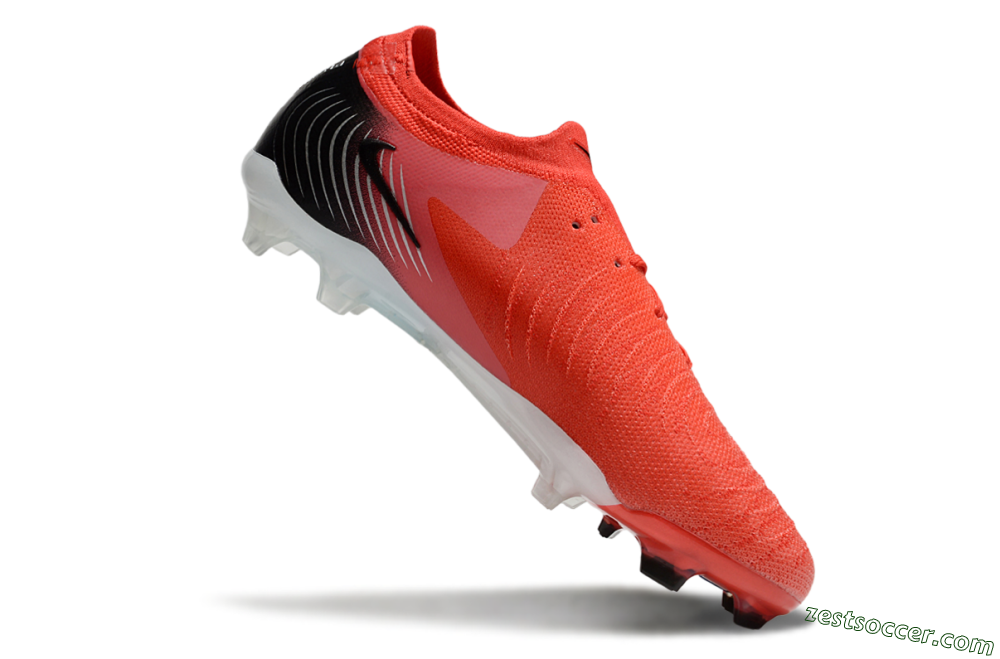 Nike Phantom Luna Elite FG Low-Tops Soccer Cleats - Red/Black/White 4