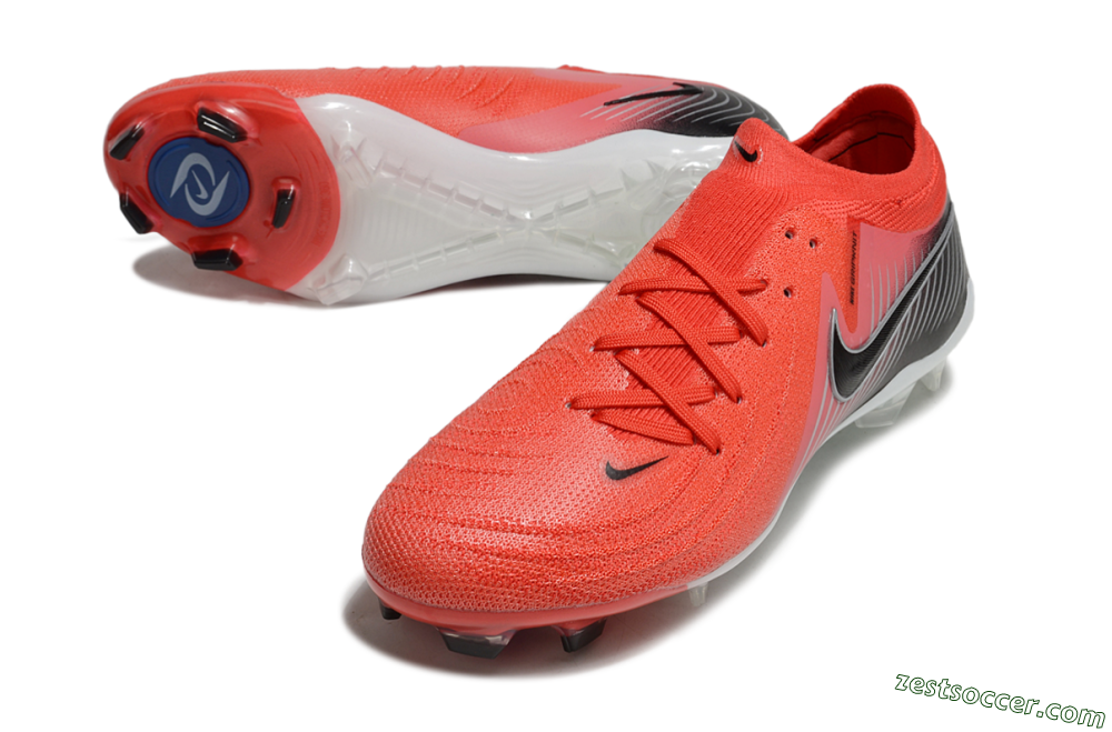 Nike Phantom Luna Elite FG Low-Tops Soccer Cleats - Red/Black/White 3