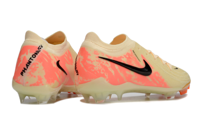 Nike Phantom Luna Elite FG Low-Tops Soccer Cleats - Yellow/Pink/Black