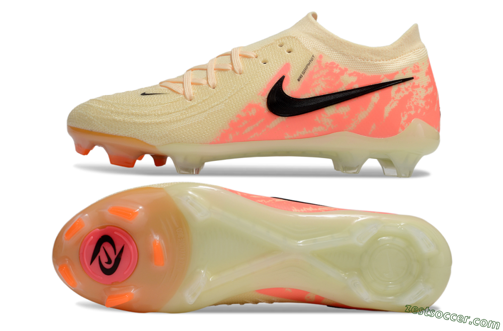Nike Phantom Luna Elite FG Low-Tops Soccer Cleats - Yellow/Pink/Black 1