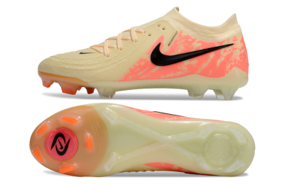 Nike Phantom Luna Elite FG Low-Tops Soccer Cleats - Yellow/Pink/Black