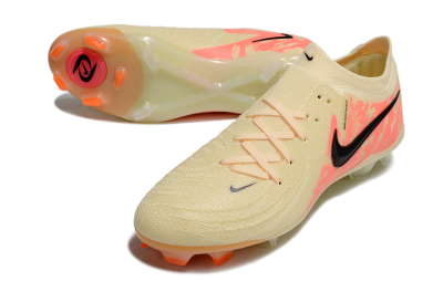 Nike Phantom Luna Elite FG Low-Tops Soccer Cleats - Yellow/Pink/Black