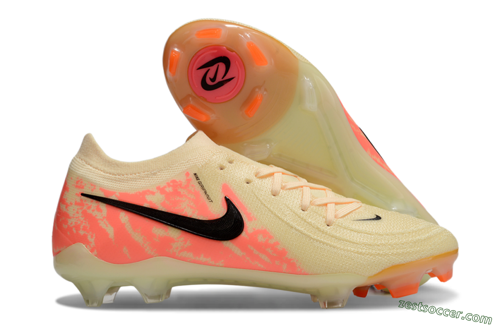 Nike Phantom Luna Elite FG Low-Tops Soccer Cleats - Yellow/Pink/Black 0
