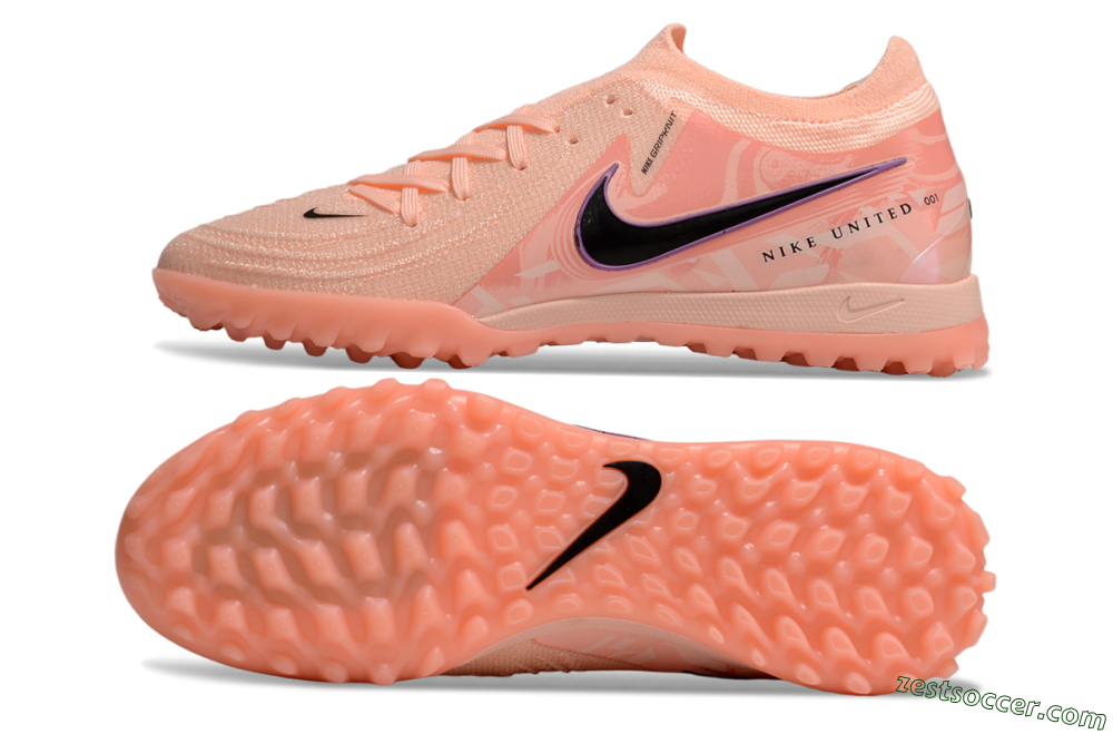 Nike Phantom GX 2 Elite TF Low-Tops Soccer Shoes - Pink/Black/Purple 1