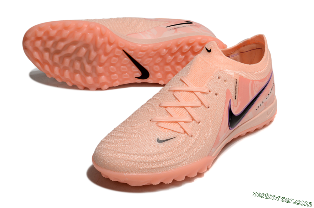 Nike Phantom GX 2 Elite TF Low-Tops Soccer Shoes - Pink/Black/Purple 3
