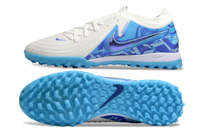 Nike Phantom GX 2 Elite TF Low-Tops Soccer Shoes - Beige/Blue/White