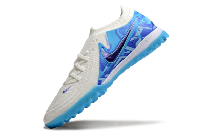 Nike Phantom GX 2 Elite TF Low-Tops Soccer Shoes - Beige/Blue/White