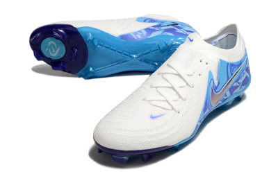 Nike Phantom Luna Elite FG Low-Tops Soccer Cleats - Beige/Blue/White