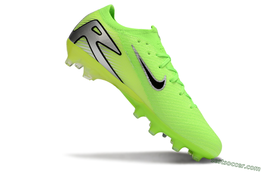 Nike Air Zoom Mercurial Vapor 16 Elite AG Low-Tops Soccer Cleats - Yellow/Black/Silver 4
