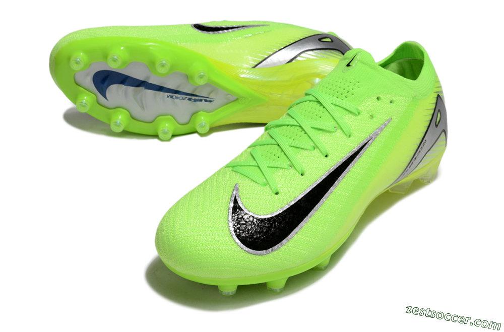 Nike Air Zoom Mercurial Vapor 16 Elite AG Low-Tops Soccer Cleats - Yellow/Black/Silver 3