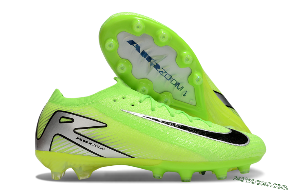 Nike Air Zoom Mercurial Vapor 16 Elite AG Low-Tops Soccer Cleats - Yellow/Black/Silver 0