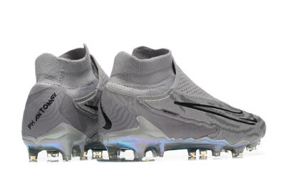 Nike Phantom GX 2 Elite FG High-Tops Soccer Cleats - Grey/Black/Gold