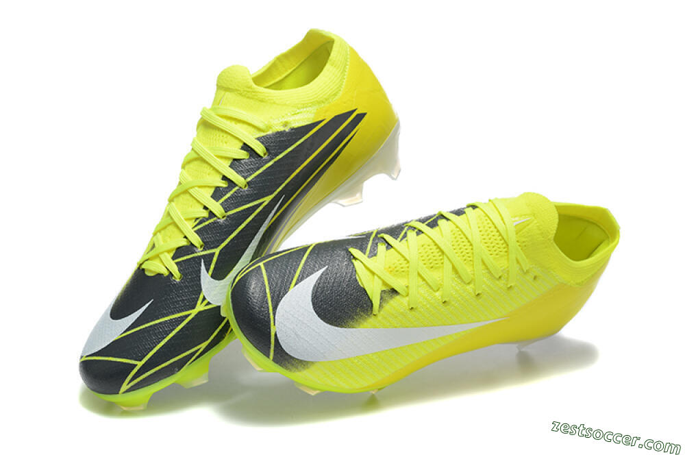 Nike Air Zoom Mercurial Vapor 16 Elite FG Low-Tops Soccer Cleats - Yellow/Black/White 6