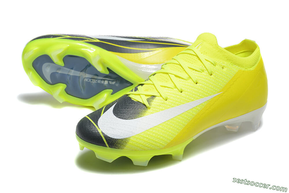 Nike Air Zoom Mercurial Vapor 16 Elite FG Low-Tops Soccer Cleats - Yellow/Black/White 3