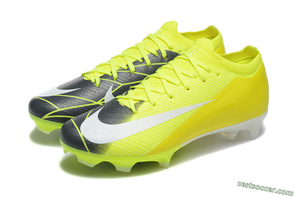 Nike Air Zoom Mercurial Vapor 16 Elite FG Low-Tops Soccer Cleats - Yellow/Black/White 5