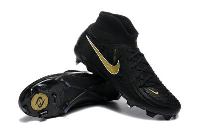 Nike Phantom Luna Elite FG High-Tops Soccer Cleats - Black/Gold