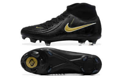 Nike Phantom Luna Elite FG High-Tops Soccer Cleats - Black/Gold