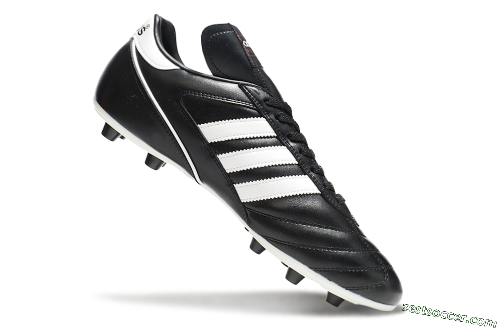 Adidas Kaiser 5 FG Low-Tops Soccer Cleats - Black/White 4