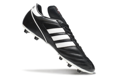 Adidas Kaiser 5 FG Low-Tops Soccer Cleats - Black/White