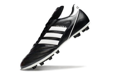 Adidas Kaiser 5 FG Low-Tops Soccer Cleats - Black/White