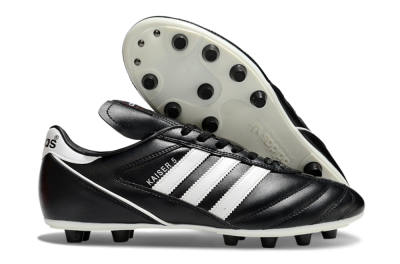 Adidas Kaiser 5 FG Low-Tops Soccer Cleats - Black/White