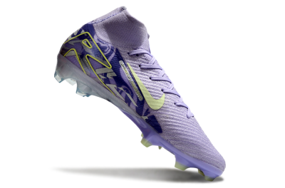 Nike Air Zoom Mercurial Superfly 10 Elite FG High-Tops Soccer Cleats - Purple/Yellow