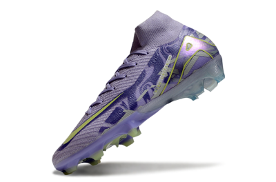 Nike Air Zoom Mercurial Superfly 10 Elite FG High-Tops Soccer Cleats - Purple/Yellow