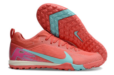 Nike Air Zoom Mercurial Vapor 16 Pro TF Low-Tops Soccer Shoes - Red/Jade/Pink
