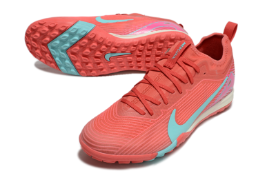 Nike Air Zoom Mercurial Vapor 16 Pro TF Low-Tops Soccer Shoes - Red/Jade/Pink